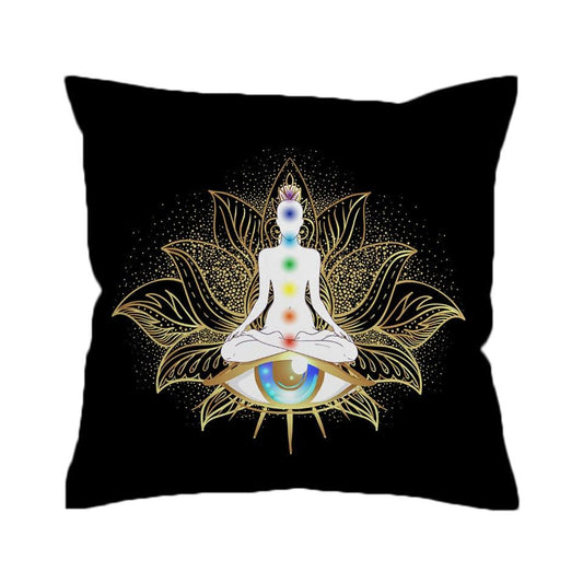 Chakra Lotus Cushion Cover - Luna Rising